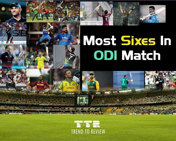 most sixes in odi match
