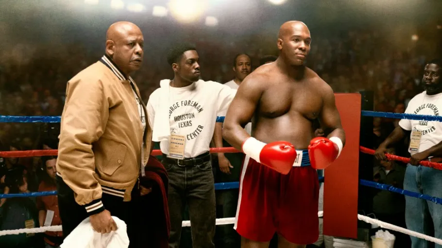 George Foreman in fighting ring