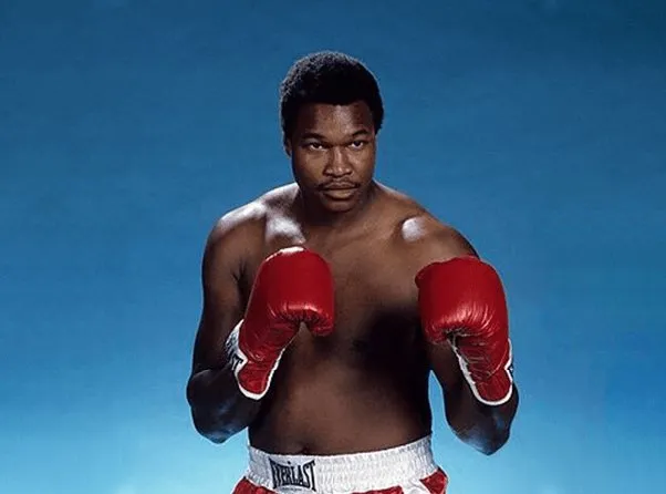 Larry Holmes posing for a portrait